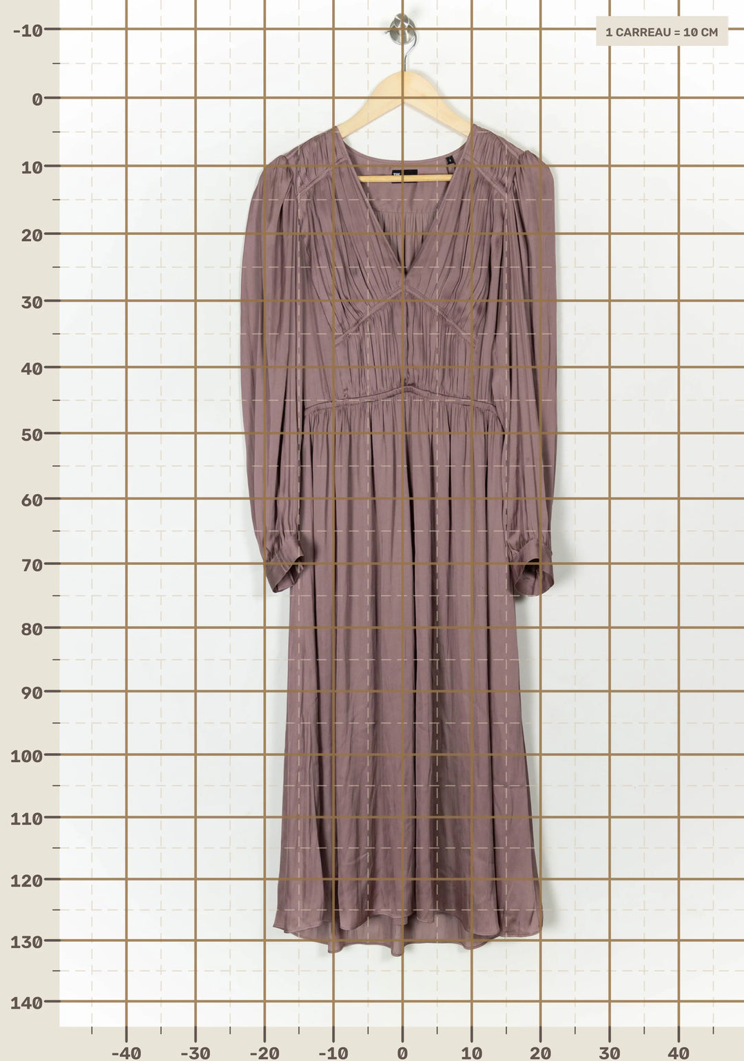 Robe Longue Violette - Taille M/38 de la marque The Kooples | PARAD49325 - Vendu par Paradigme - Image 4