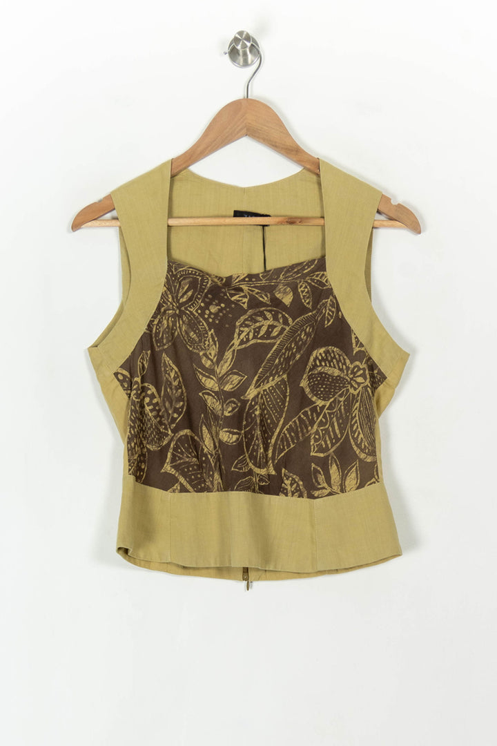 Débardeur Vert et Marron - Taille XL/42 de la marque ZAPA | PARAD49355 - Vendu par Paradigme - Image 2