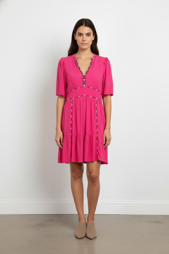 Robe Midi Rose - Taille S/36