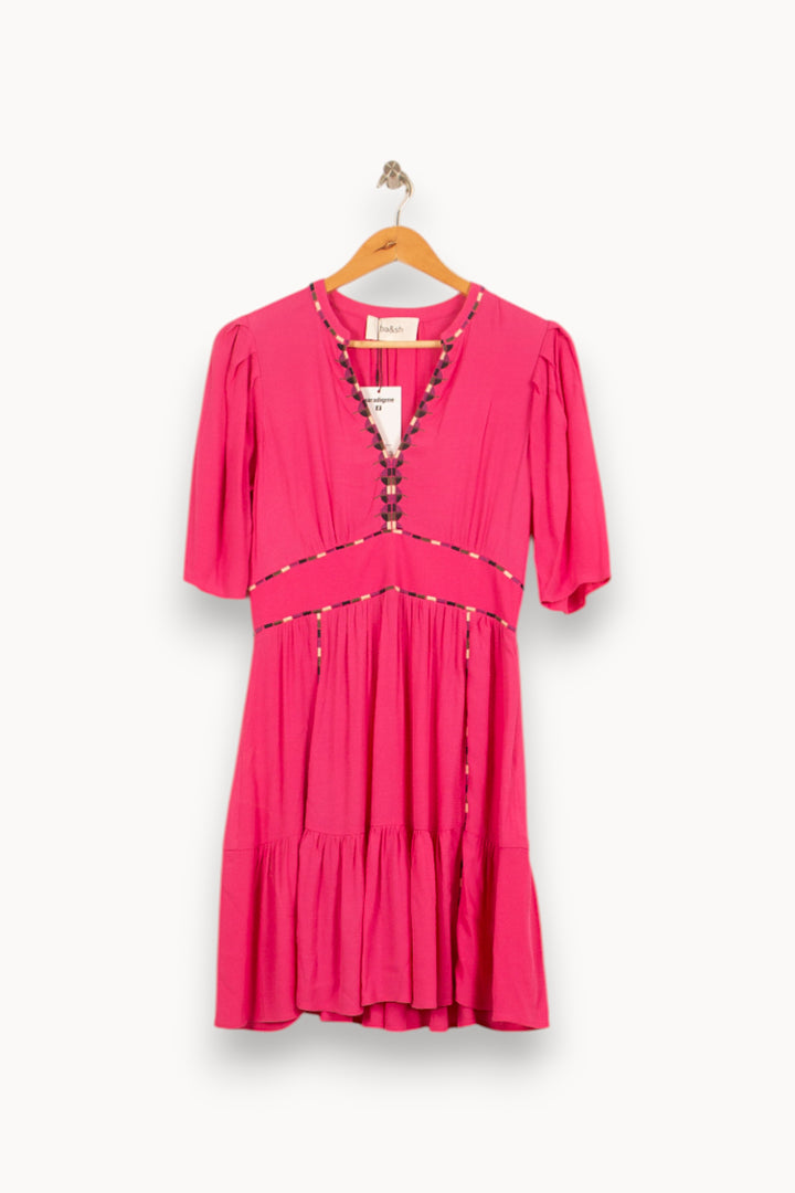 Robe Midi Rose - Taille S/36 de la marque ba&sh | PARAD49367 - Vendu par Paradigme - Image 2