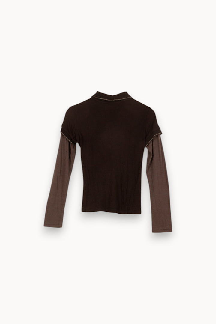 Polo Noir et Gris - Taille L/40 de la marque IKKS | PARAD49370 - Vendu par Paradigme - Image 4