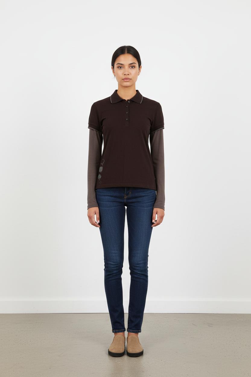 Polo Noir et Gris - Taille L/40