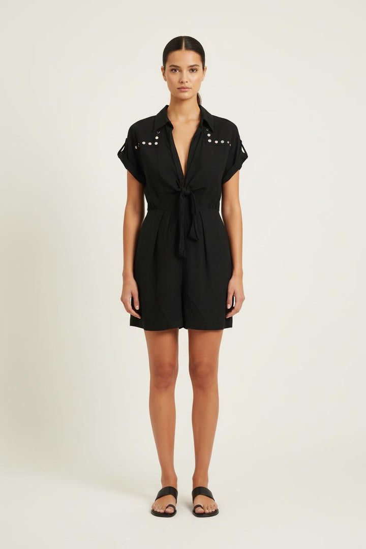 Robe Courte Noire - Taille XS/34 de la marque Sandro | PARAD49375 - Vendu par Paradigme - Image 1