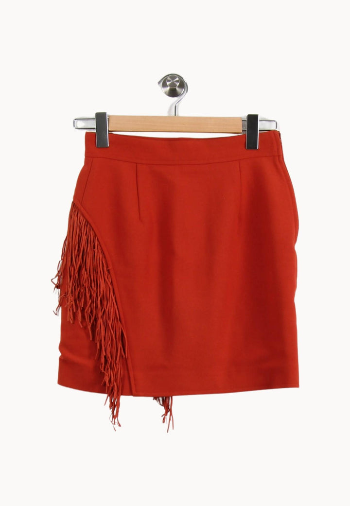 Jupe Courte Orange - Taille S/36 de la marque Maje | PARAD49376 - Vendu par Paradigme - Image 4