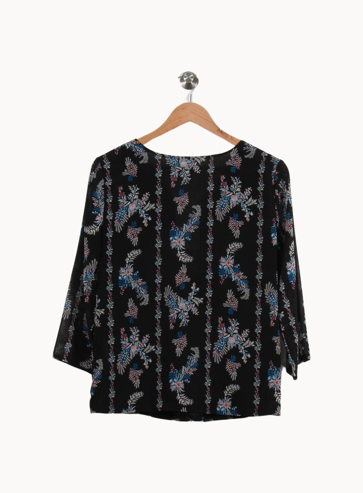 Blouse Noire et Bleue - Taille M/38 de la marque Maison 123 | PARAD49394 - Vendu par Paradigme - Image 4