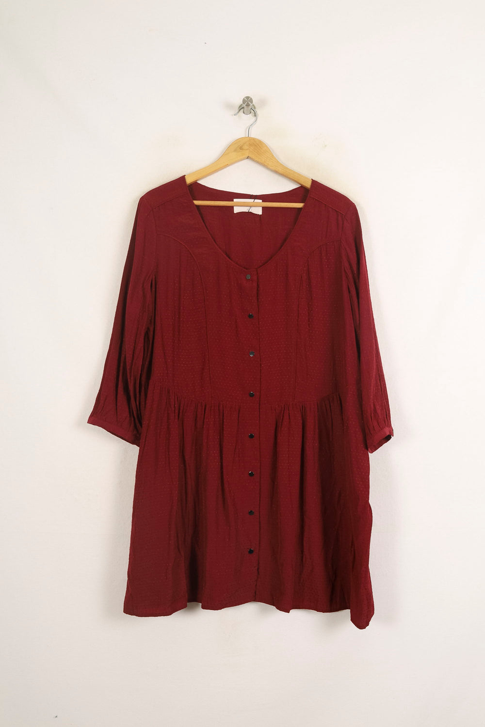 Robe Boutonnée Bordeaux - Taille L/40 de la marque ba&sh | PARAD49404 - Vendu par Paradigme - Image 2