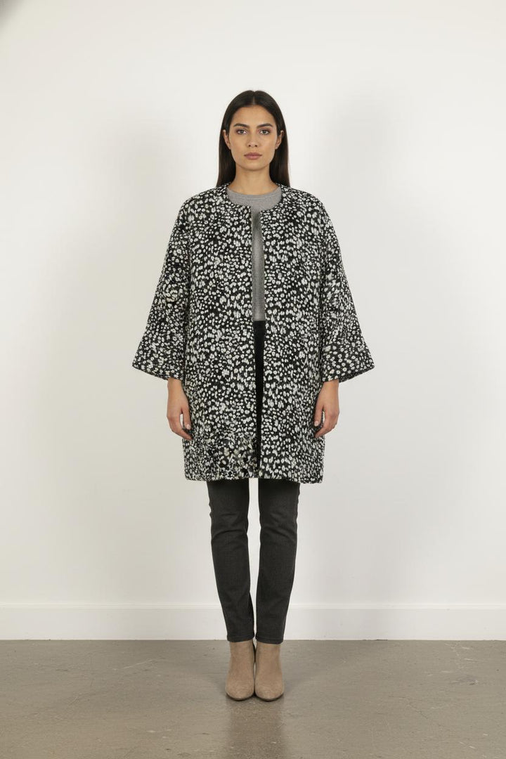 Manteau Noir et Blanc - Taille XXL/44