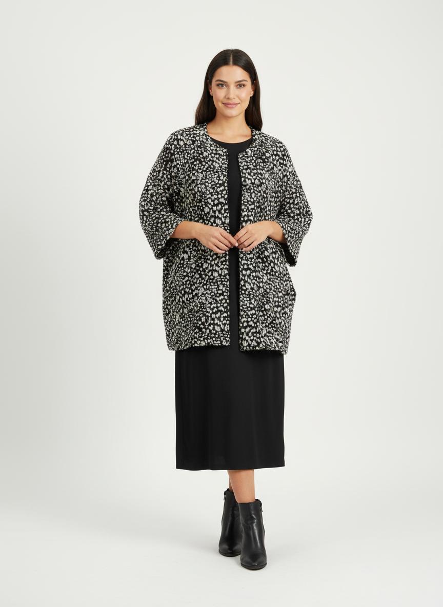 Manteau Noir et Blanc - Taille XXL/44 de la marque Gerard Darel | PARAD49419 - Vendu par Paradigme - Image 1