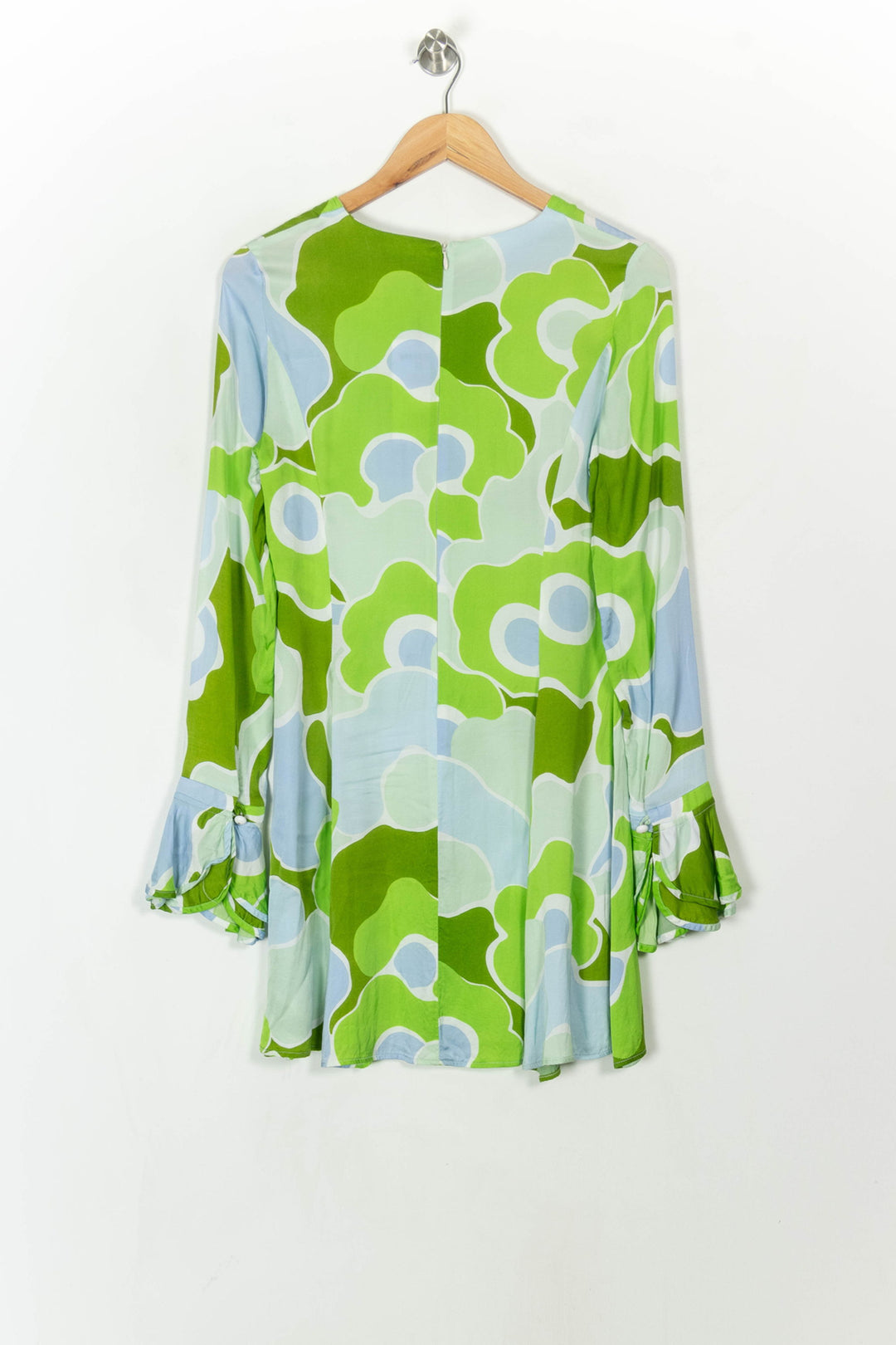 Robe Midi Verte et Bleue - Taille L/40 de la marque Tara Jarmon | PARAD49434 - Vendu par Paradigme - Image 5