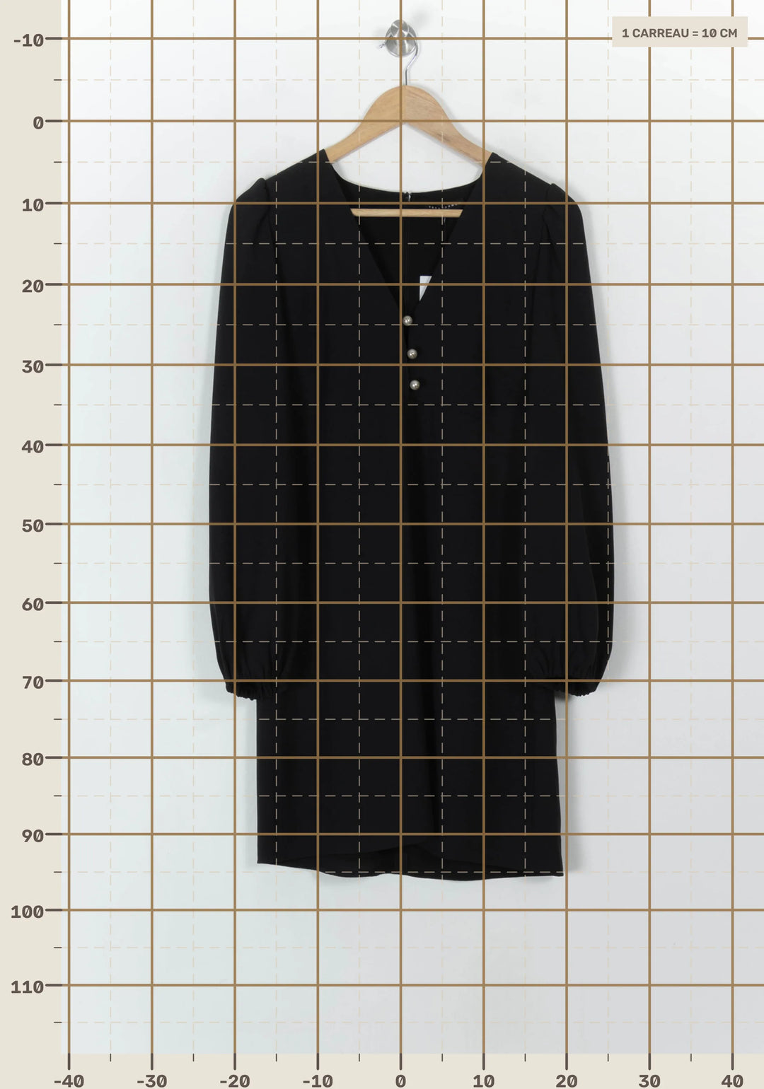 Robe Midi Noire - Taille L/40 de la marque Tara Jarmon | PARAD49438 - Vendu par Paradigme - Image 4
