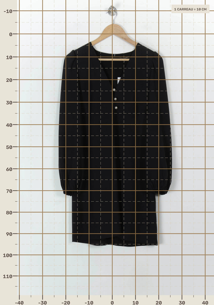 Robe Midi Noire - Taille L/40 de la marque Tara Jarmon | PARAD49438 - Vendu par Paradigme - Image 4