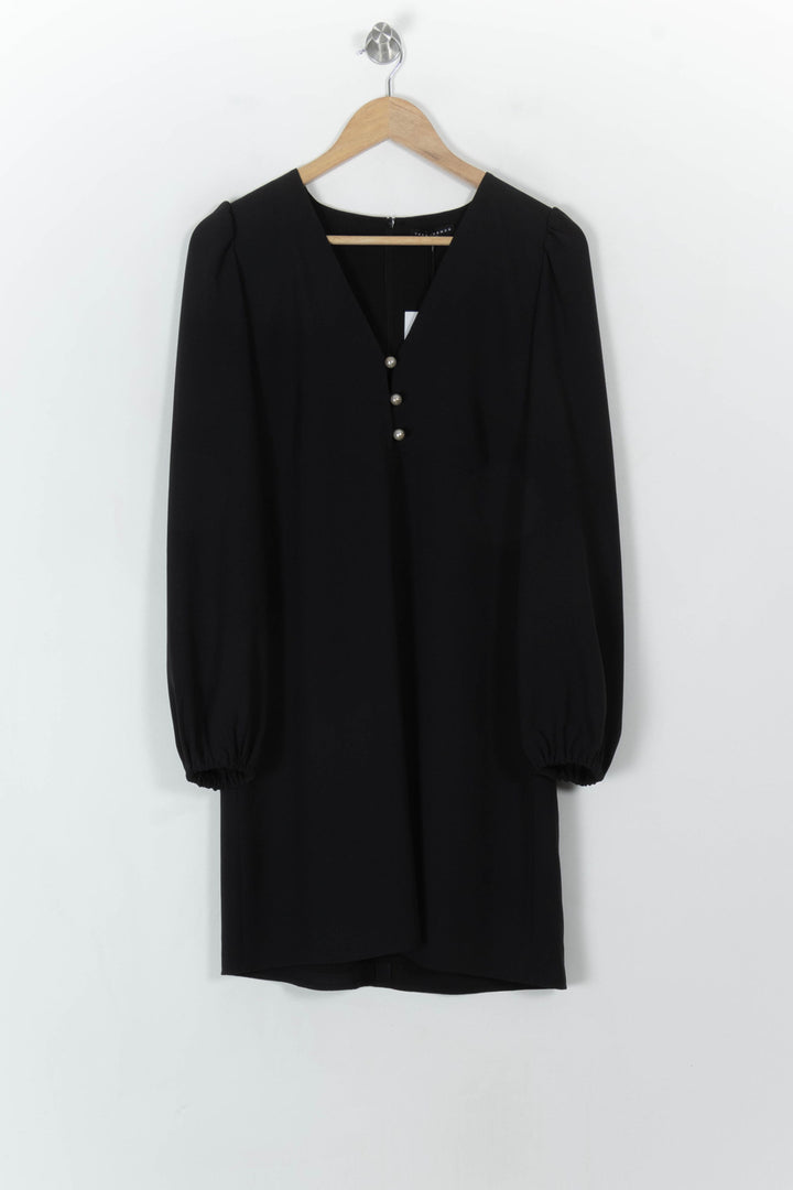 Robe Midi Noire - Taille L/40 de la marque Tara Jarmon | PARAD49438 - Vendu par Paradigme - Image 2