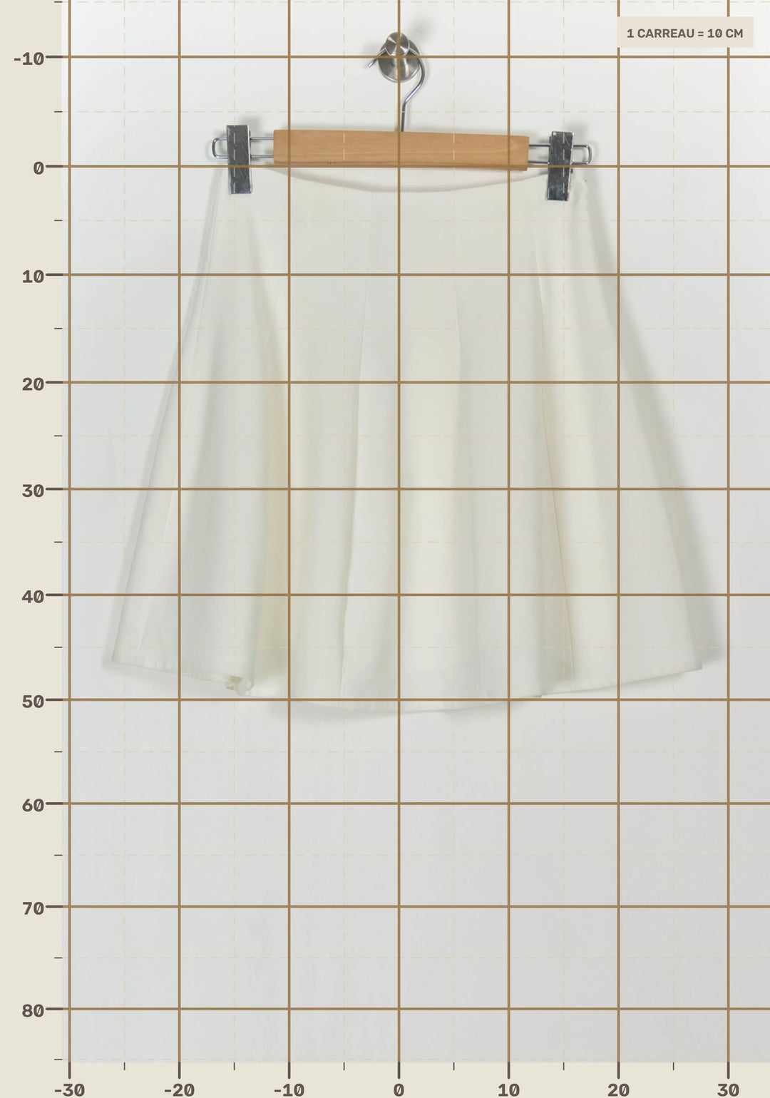 Jupe Évasée Blanche - Taille M/38 de la marque ZAPA | PARAD49448 - Vendu par Paradigme - Image 4