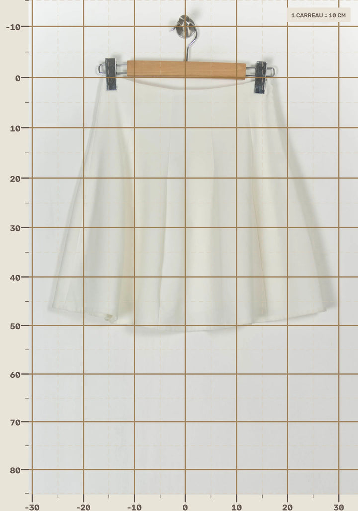 Jupe Évasée Blanche - Taille M/38 de la marque ZAPA | PARAD49448 - Vendu par Paradigme - Image 4