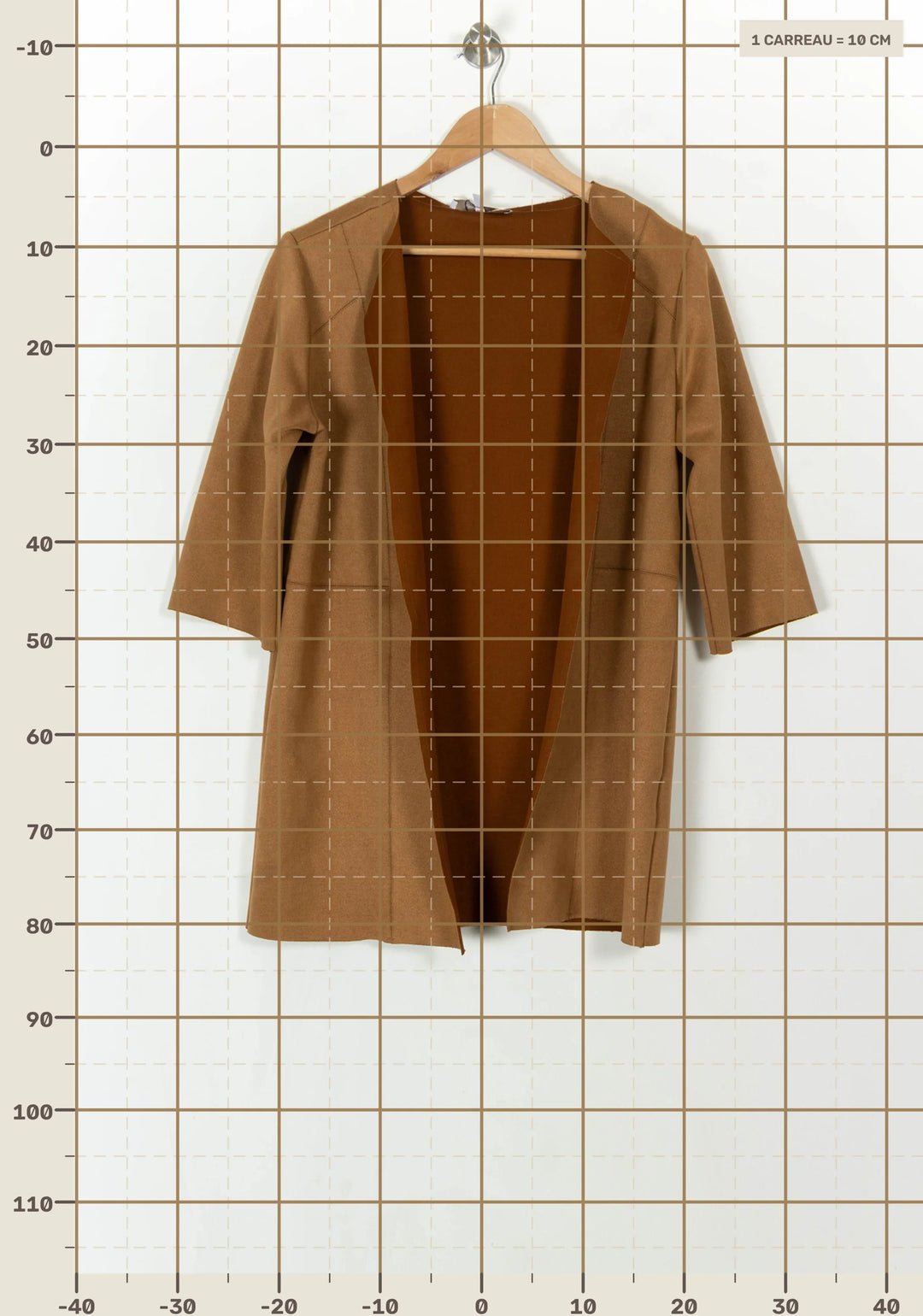 Veste Beige - Taille L/40 de la marque La Fée Maraboutée | PARAD49449 - Vendu par Paradigme - Image 4