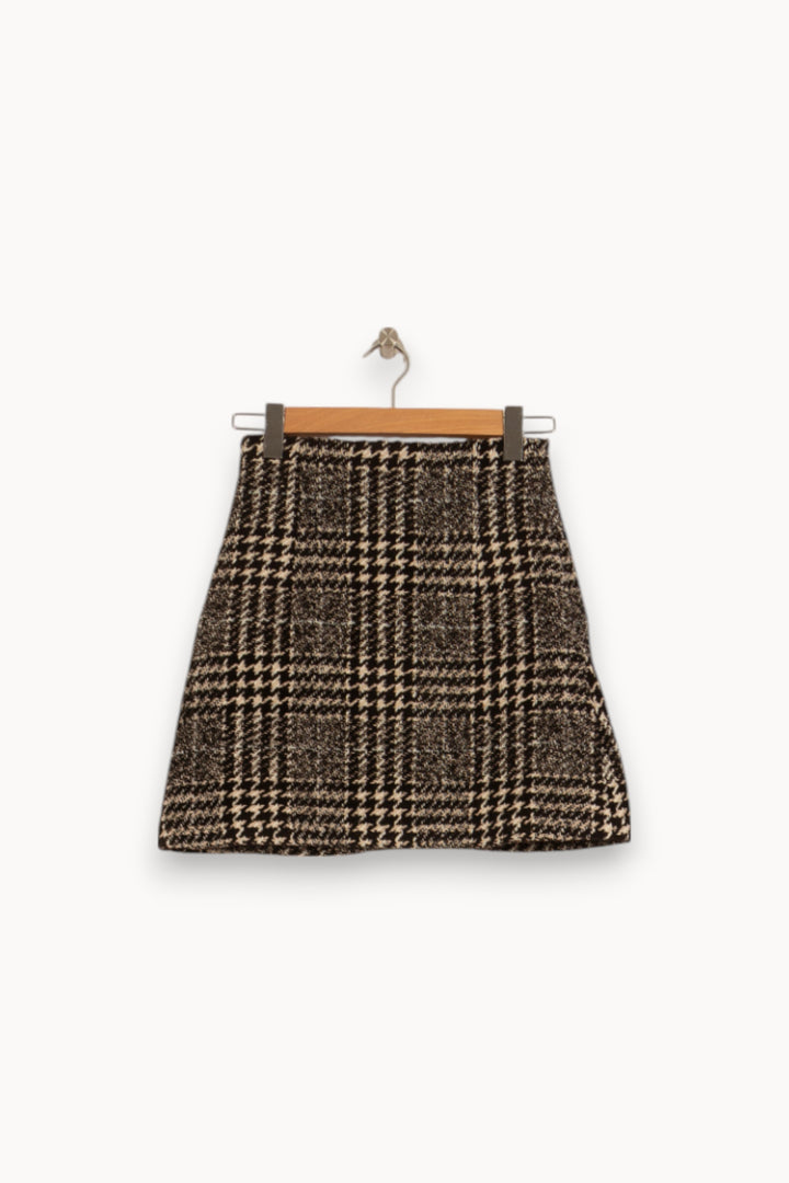 Jupe Courte Noire et Blanche - Taille S/36 de la marque The Kooples | PARAD49455 - Vendu par Paradigme - Image 4
