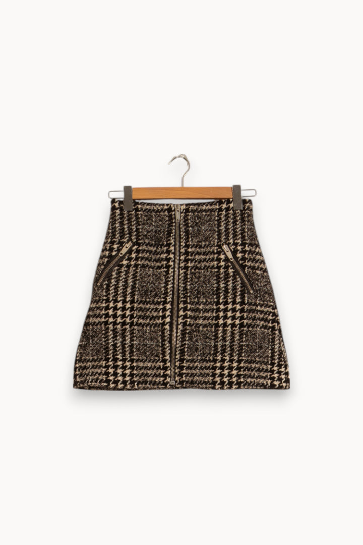 Jupe Courte Noire et Blanche - Taille S/36 de la marque The Kooples | PARAD49455 - Vendu par Paradigme - Image 2