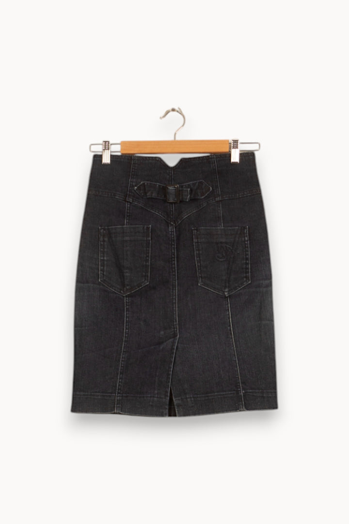 Jupe Midi Bleue - Taille S/36 de la marque IKKS | PARAD49459 - Vendu par Paradigme - Image 3