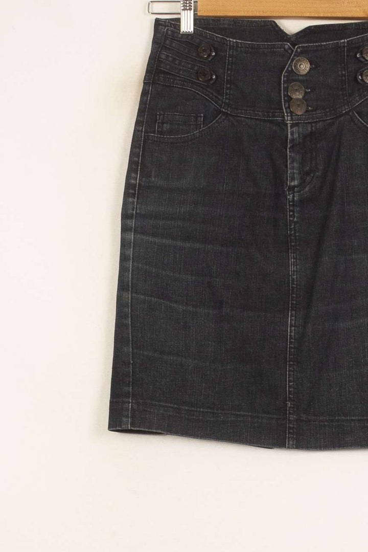 Jupe Midi Bleue - Taille S/36 de la marque IKKS | PARAD49459 - Vendu par Paradigme - Image 2
