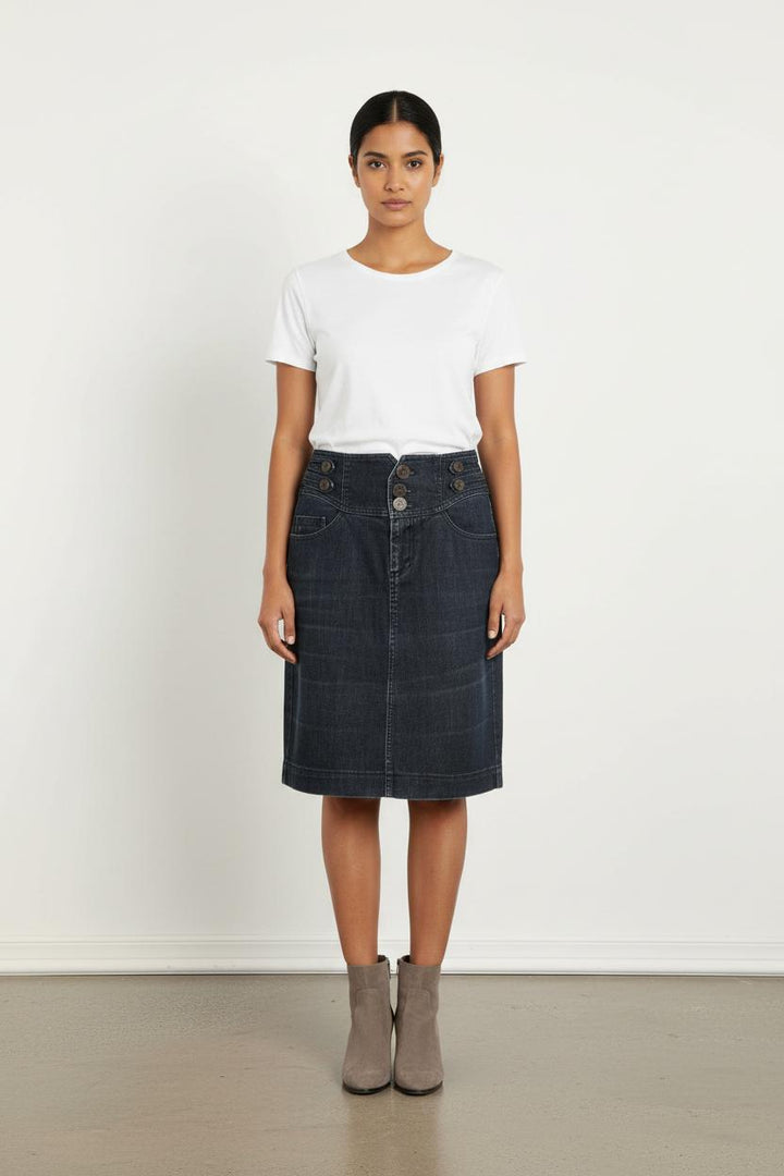Jupe Midi Bleue - Taille S/36