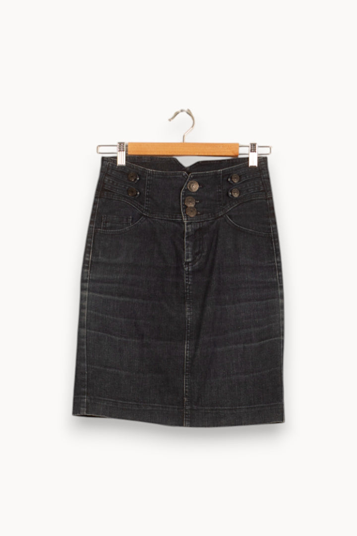 Jupe Midi Bleue - Taille S/36 de la marque IKKS | PARAD49459 - Vendu par Paradigme - Image 4