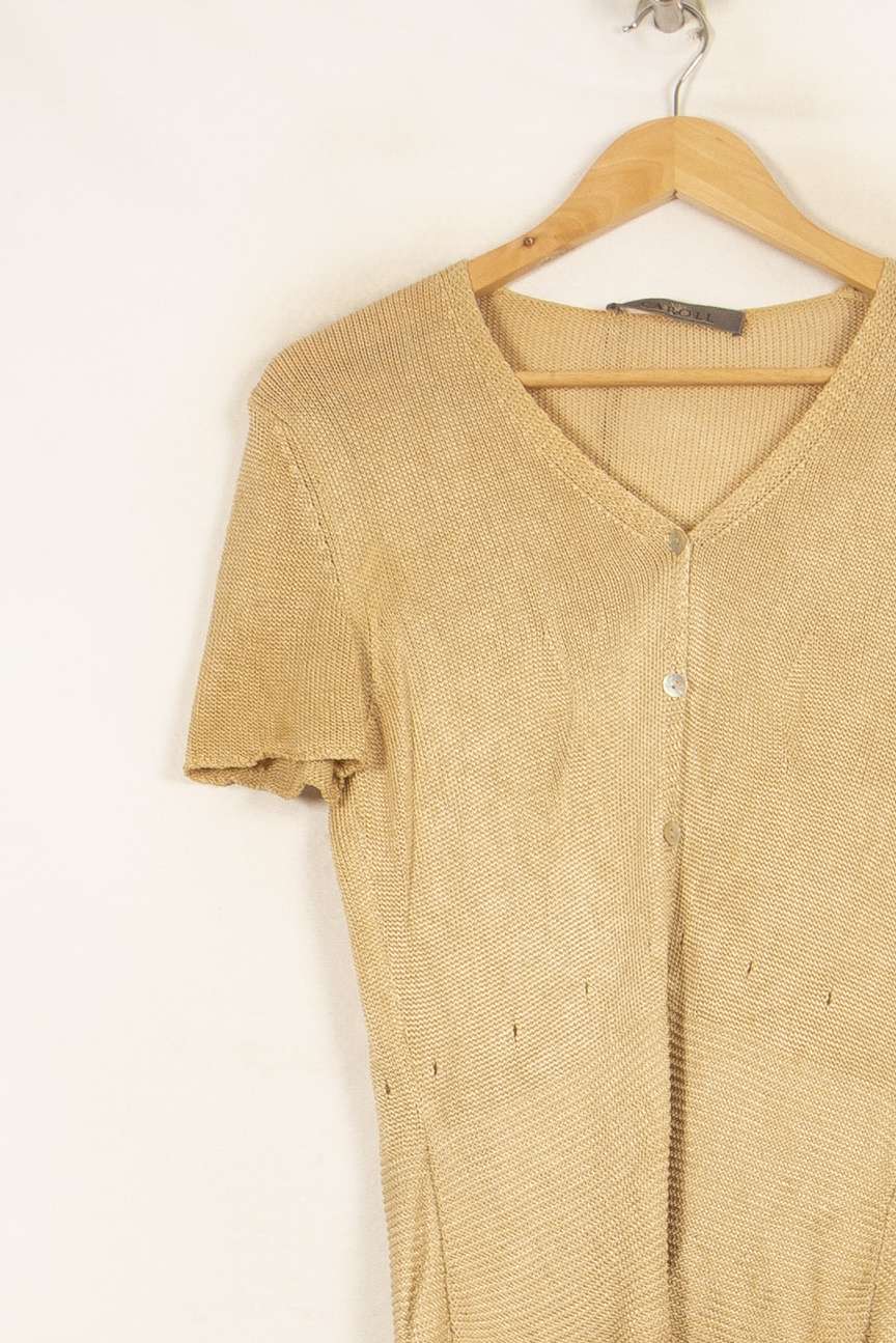 Cardigan Beige - Taille S/36 de la marque Caroll | PARAD49464 - Vendu par Paradigme - Image 2