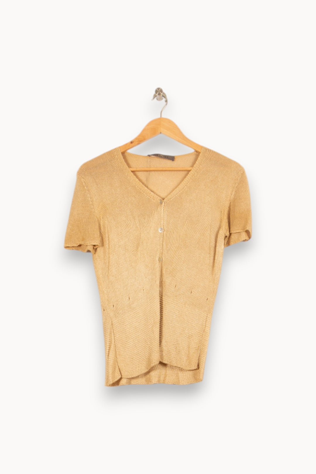 Cardigan Beige - Taille S/36 de la marque Caroll | PARAD49464 - Vendu par Paradigme - Image 4