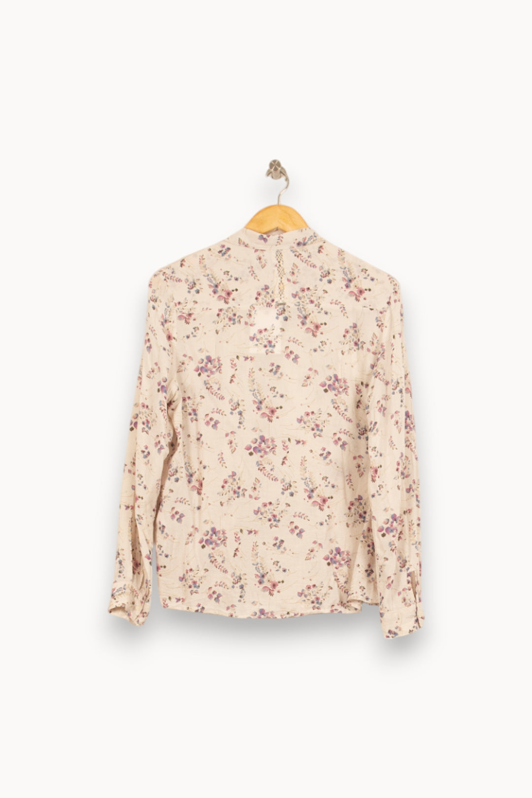 Chemise Fleurie Écrue - Taille L/40 de la marque IKKS | PARAD49471 - Vendu par Paradigme - Image 3