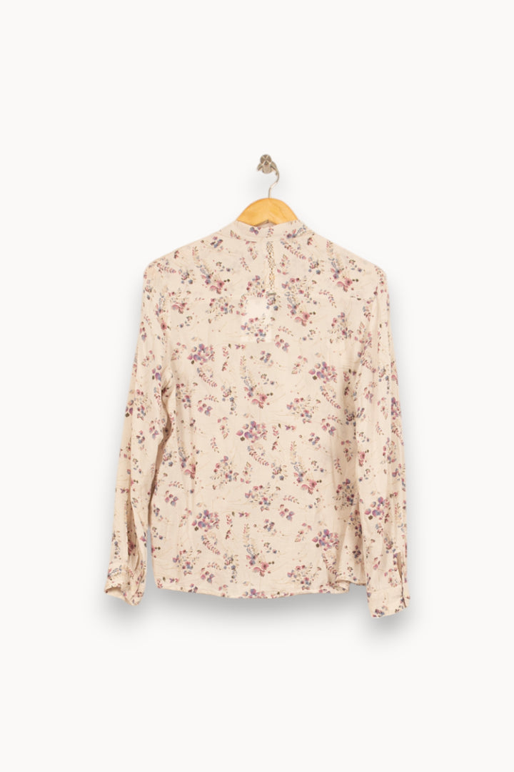 Chemise Fleurie Écrue - Taille L/40 de la marque IKKS | PARAD49471 - Vendu par Paradigme - Image 3