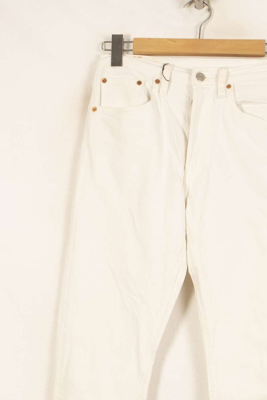 Jean Droit Blanc - Taille S/36 de la marque Levi's | PARAD49482 - Vendu par Paradigme - Image 3