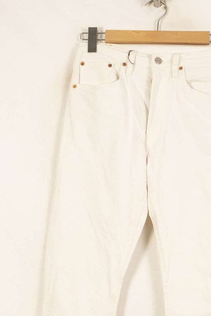 Jean Droit Blanc - Taille S/36 de la marque Levi's | PARAD49482 - Vendu par Paradigme - Image 3