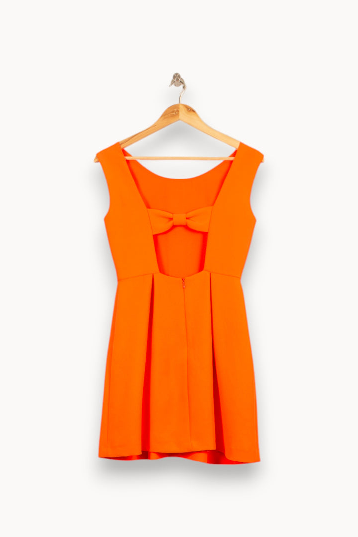 Robe Orange - Taille S/36 de la marque Claudie Pierlot | PARAD49491 - Vendu par Paradigme - Image 4