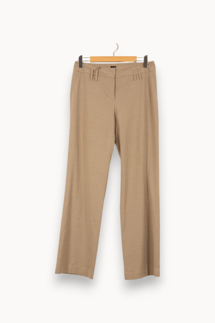 Pantalon De Tailleur Beige - Taille L/40 de la marque Maison 123 | PARAD49494 - Vendu par Paradigme - Image 2