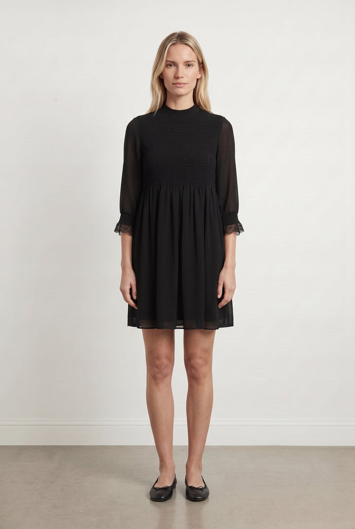 Robe Midi Noire - Taille S/36 de la marque Sandro | PARAD49505 - Vendu par Paradigme - Image 1