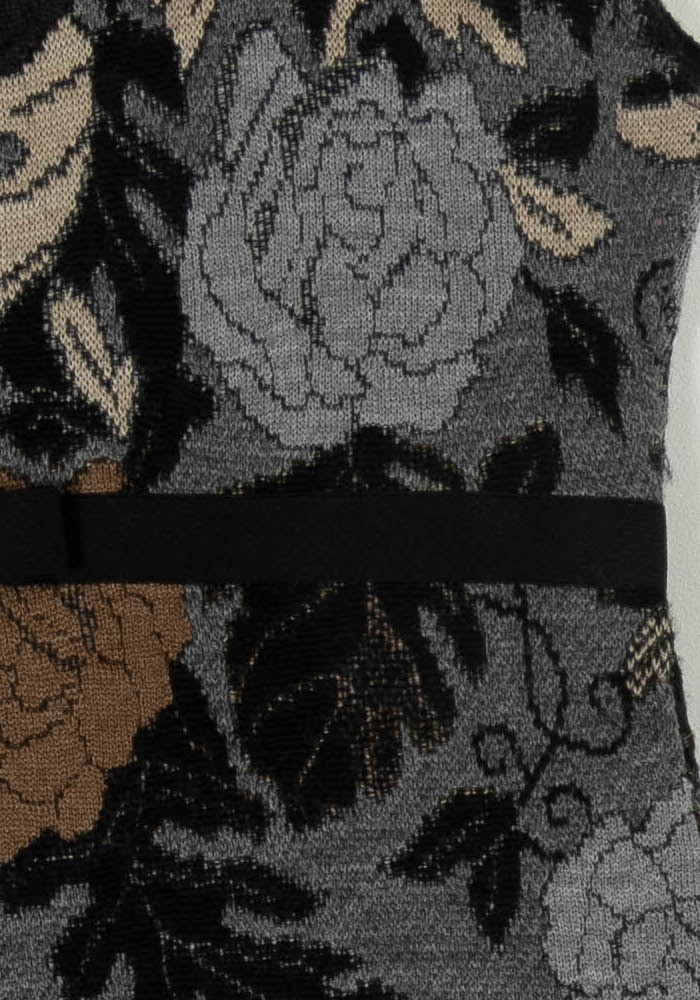 Robe Grise et Noire - Taille L/40 de la marque La Fée Maraboutée | PARAD49519 - Vendu par Paradigme - Image 3