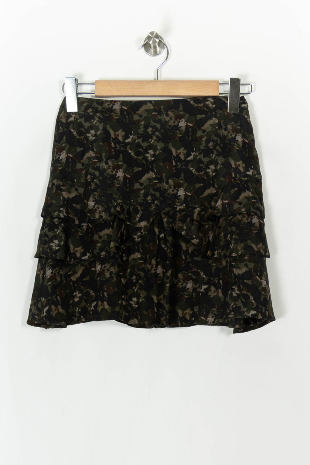 Jupe Volantée Verte et Noire - Taille XS/34 de la marque IKKS | PARAD49543 - Vendu par Paradigme - Image 2