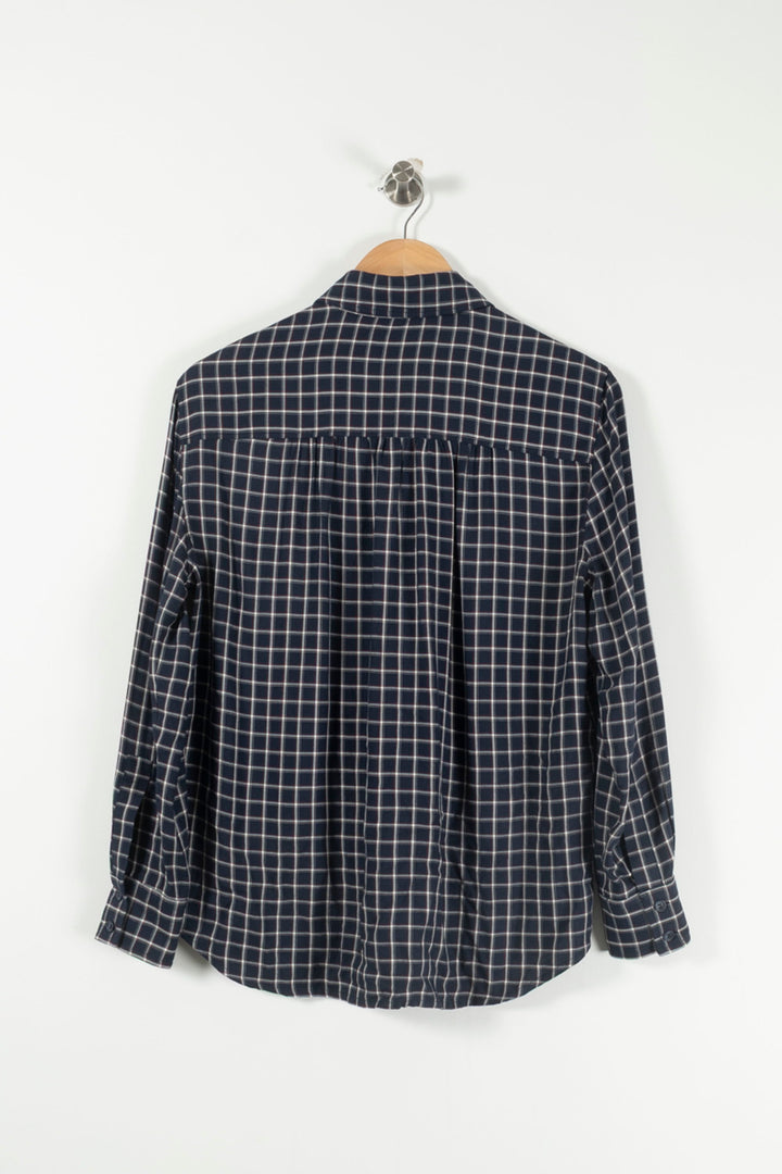 Chemise À Carreaux Bleue et Blanche - Taille S/36 de la marque Comptoir des Cotonniers | PARAD495551 - Vendu par Paradigme - Image 4