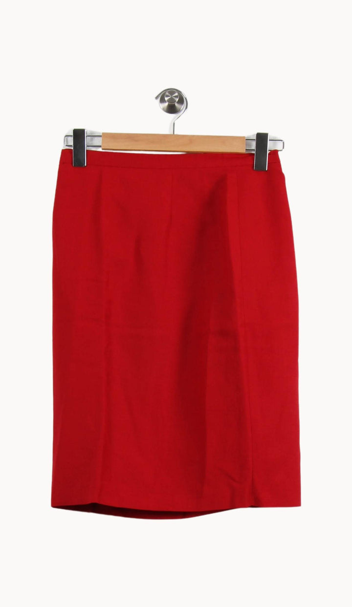 Jupe Midi Rouge - Taille L/40 de la marque ZAPA | PARAD49564 - Vendu par Paradigme - Image 4