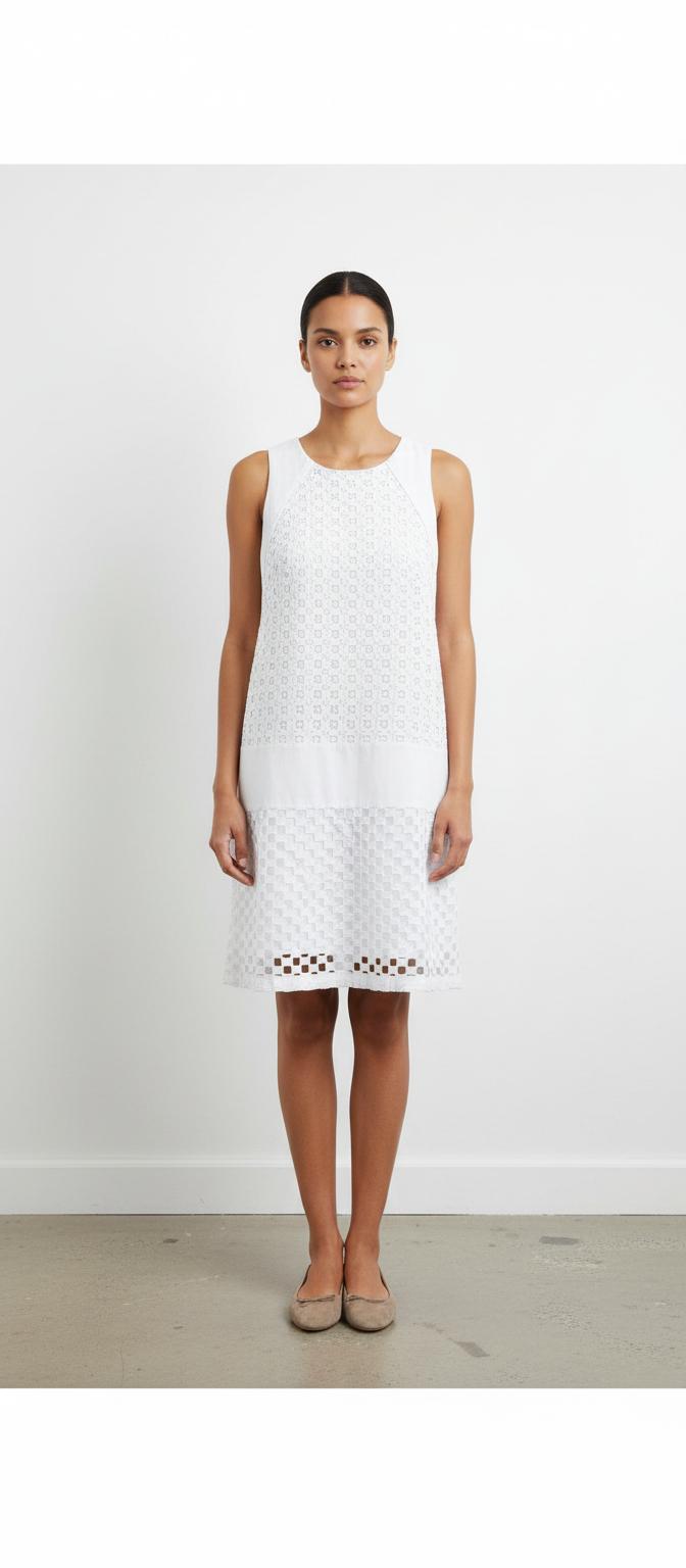 Robe Droite Blanche - Taille L/40