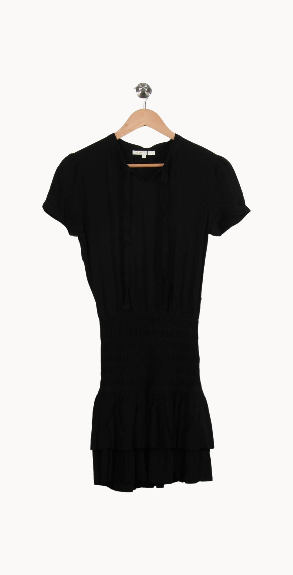 Robe Courte Noire - Taille S/36 de la marque Maje | PARAD49576 - Vendu par Paradigme - Image 2