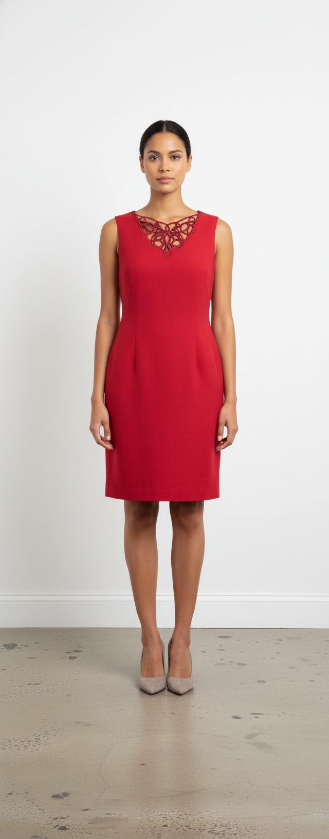 Robe Droite Rouge - Taille XL/42
