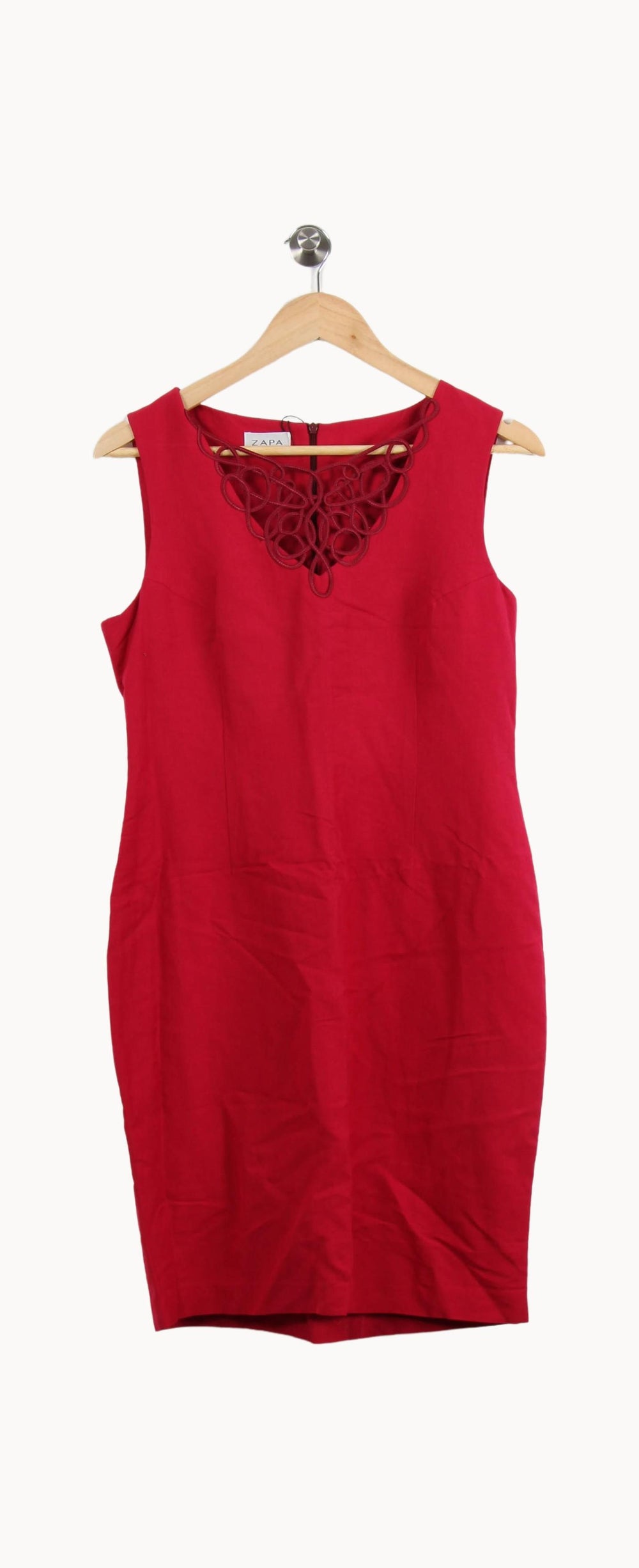 Robe Droite Rouge - Taille XL/42 de la marque ZAPA | PARAD49577 - Vendu par Paradigme - Image 2