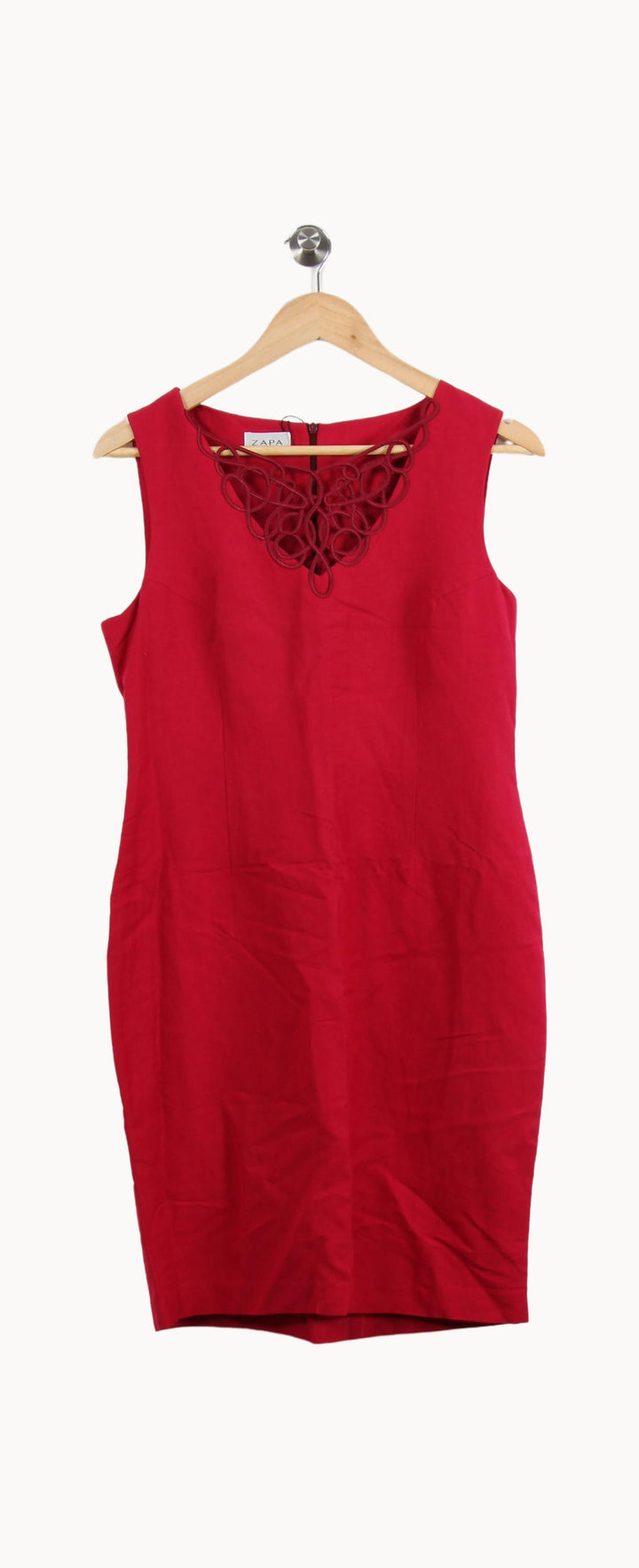 Robe Droite Rouge - Taille XL/42 de la marque ZAPA | PARAD49577 - Vendu par Paradigme - Image 2
