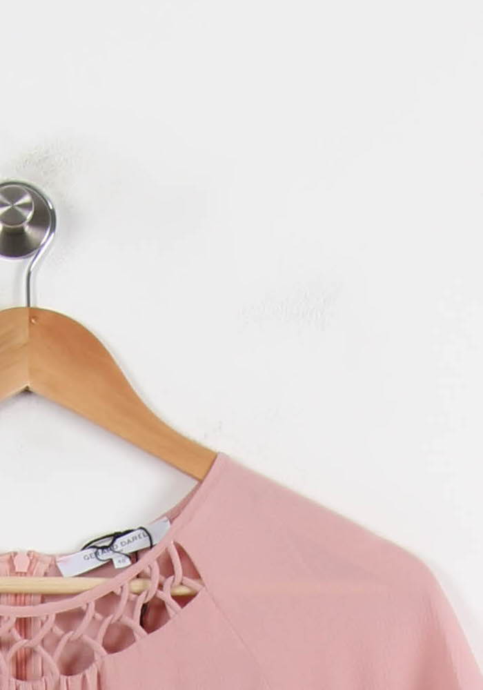 Robe Plissée Rose - Taille L/40 de la marque Gerard Darel | PARAD49579 - Vendu par Paradigme - Image 3