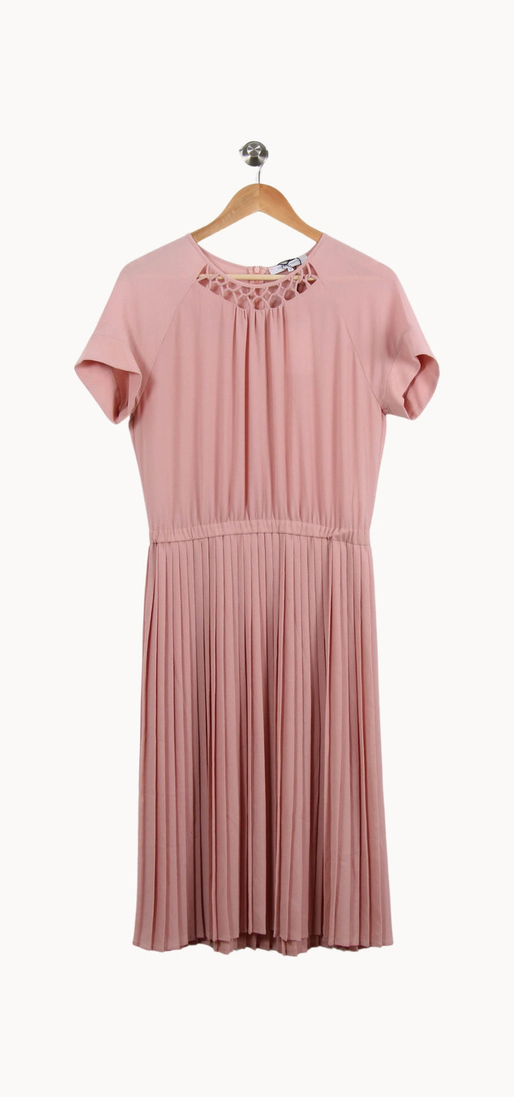 Robe Plissée Rose - Taille L/40 de la marque Gerard Darel | PARAD49579 - Vendu par Paradigme - Image 2