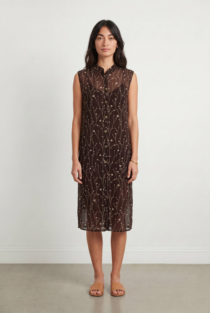 Robe Chemise Marron - Taille M/38 de la marque Derhy | PARAD49595 - Vendu par Paradigme - Image 1