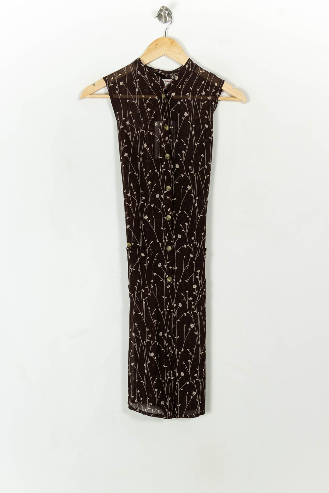 Robe Chemise Marron - Taille M/38 de la marque Derhy | PARAD49595 - Vendu par Paradigme - Image 2