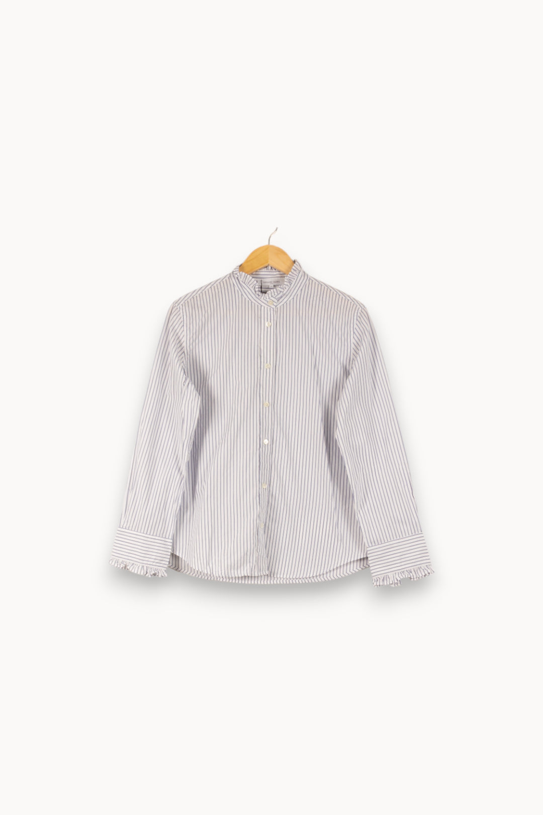 Chemise Rayée Bleu et Blanc - Taille L/40 de la marque Gerard Darel | PARAD49609 - Vendu par Paradigme - Image 2