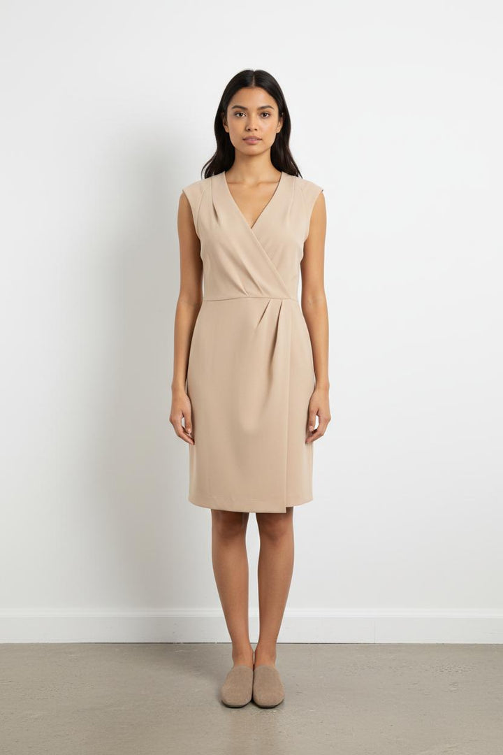 Robe Portefeuille Beige - Taille S/36