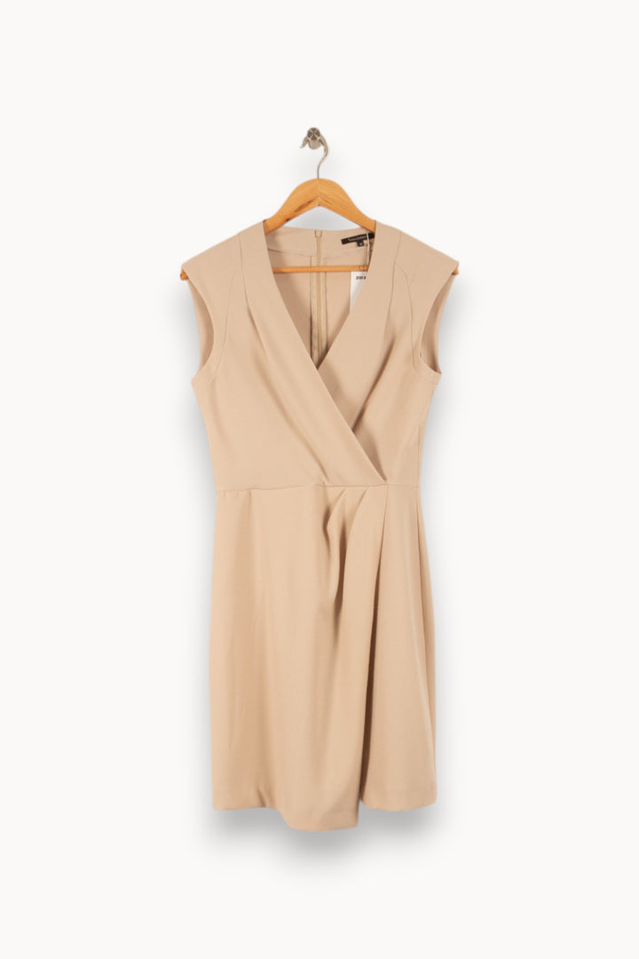 Robe Portefeuille Beige - Taille S/36 de la marque Tara Jarmon | PARAD49620 - Vendu par Paradigme - Image 2